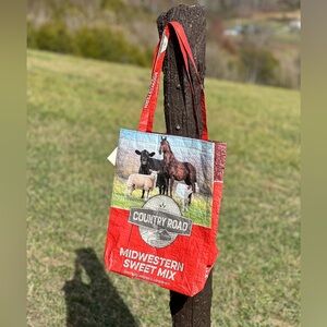 Recycled Feed Sack Farm Bag Tote